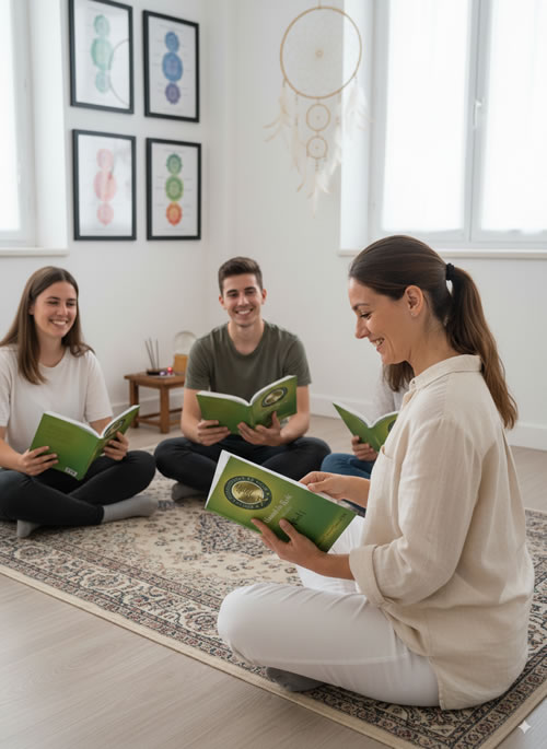 Manuales de Reiki en clase