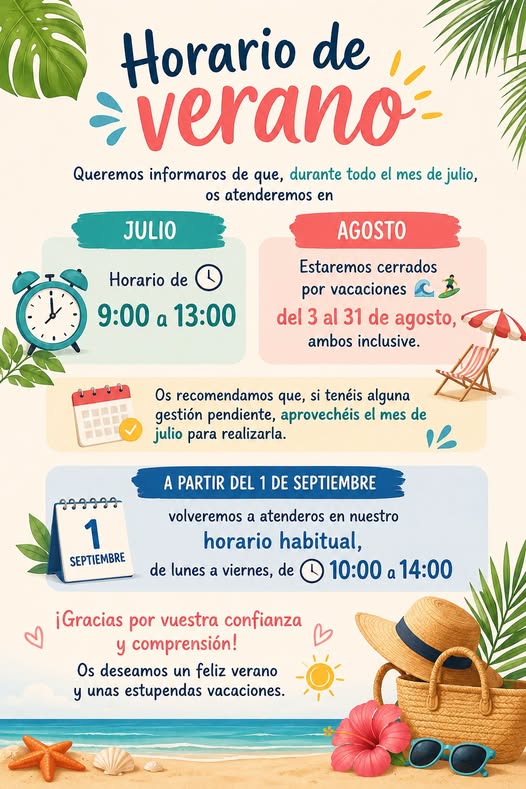 horarios de verano Reiki